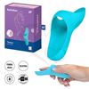 Teaser light blue Vibrador para dedo con carga UBS